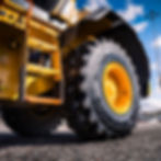 Industriālās riepas būvniecības un iekraušanas tehnikai