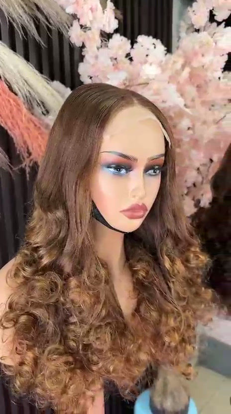 24" Glueless 5x5 Bouncy #4 Wig