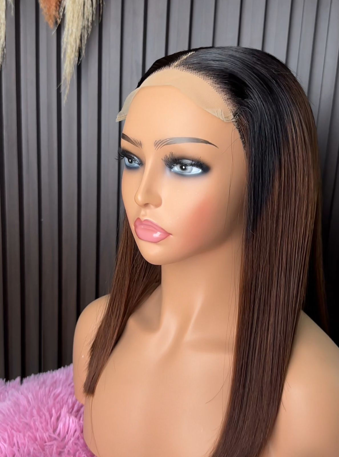 Vietnamese 5x5 1B/#4 Glueless Wig