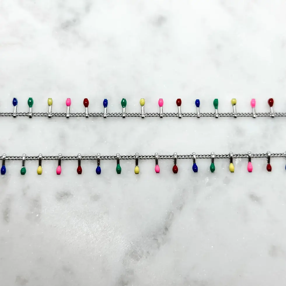 Thumbnail: Boho rainbow buikketting