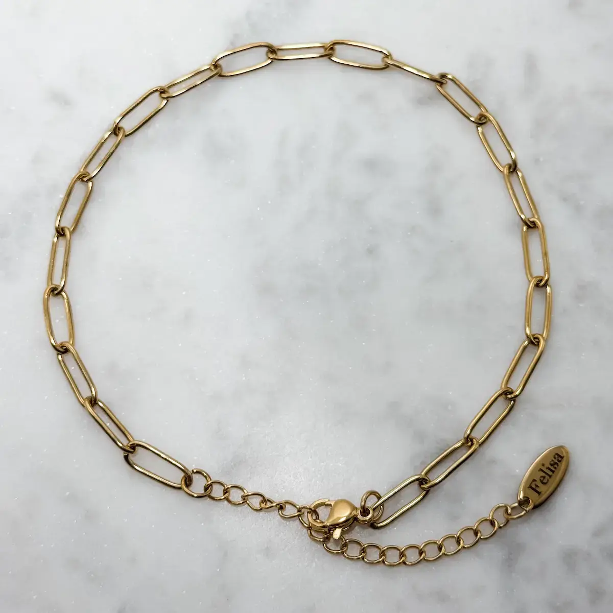 Enkelbandje met grote schakels