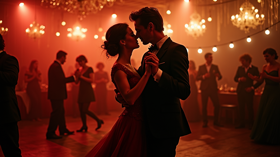 Vue d'une milonga animée à Montréal avec des couples dansant le tango