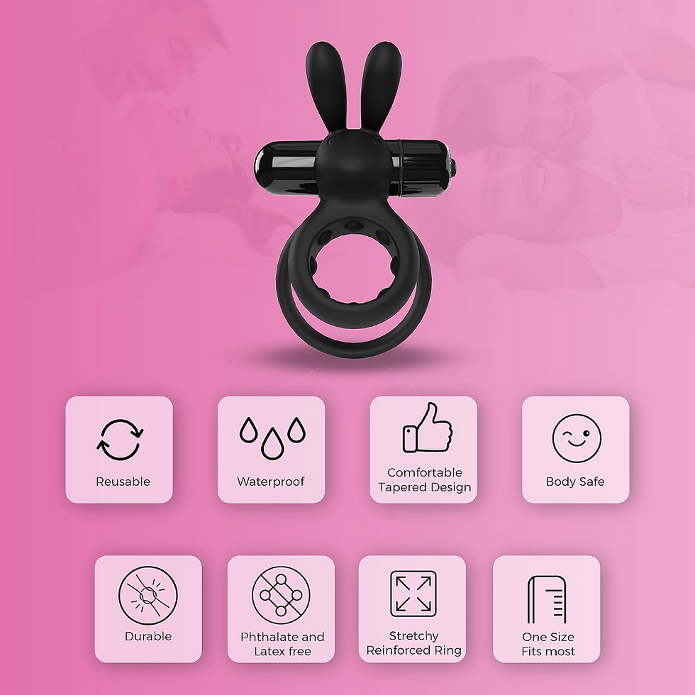 Thumbnail: Screaming O 4T Tickle & Tease Ohare Vibrating Cock Ring Blueberry Grape Black
