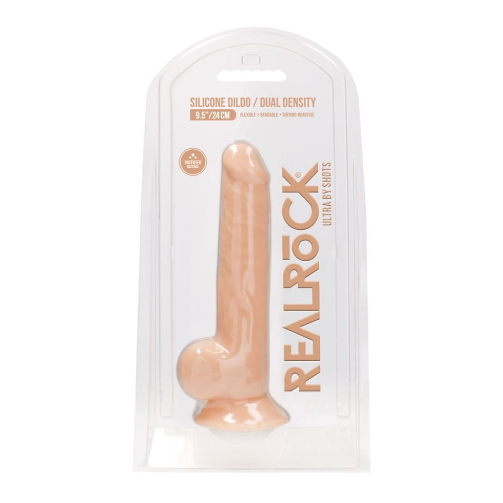 Thumbnail: Real Rock Realistic Silicone Dildo With Balls And Suction Cup 7" 8.5" 9.5" Inch
