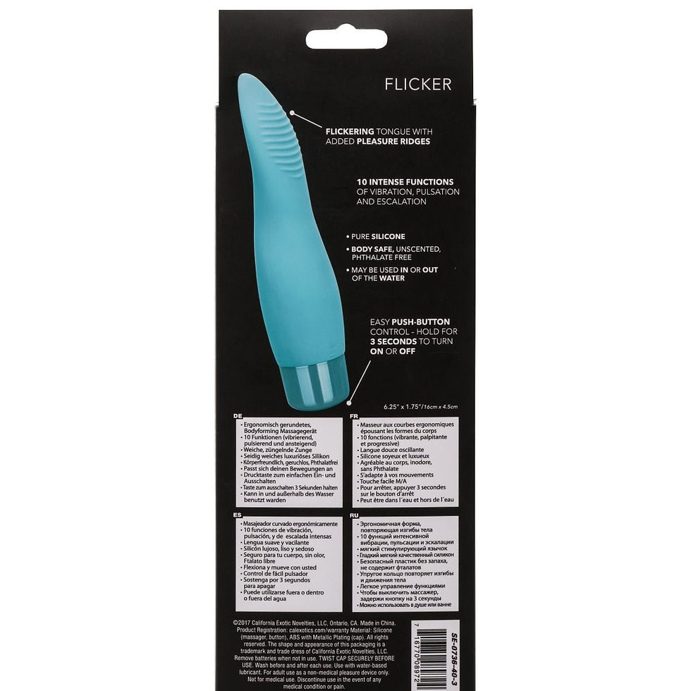 Thumbnail: CalExotics Eden Flicker Silicone Clitoral Vibrator Stimulator