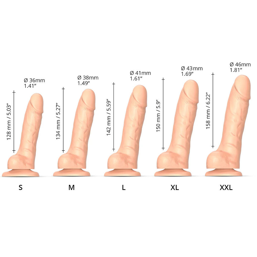 Thumbnail: Strap On Me Sliding Skin Realistic Dual-Density Dildo With Suction Cup