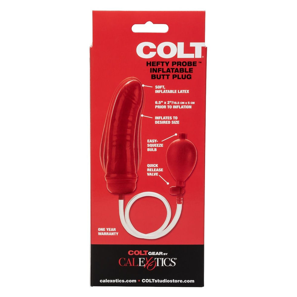 Thumbnail: Colt Gear Hefty Probe Inflatable Butt Plug Pump Anal Dildo