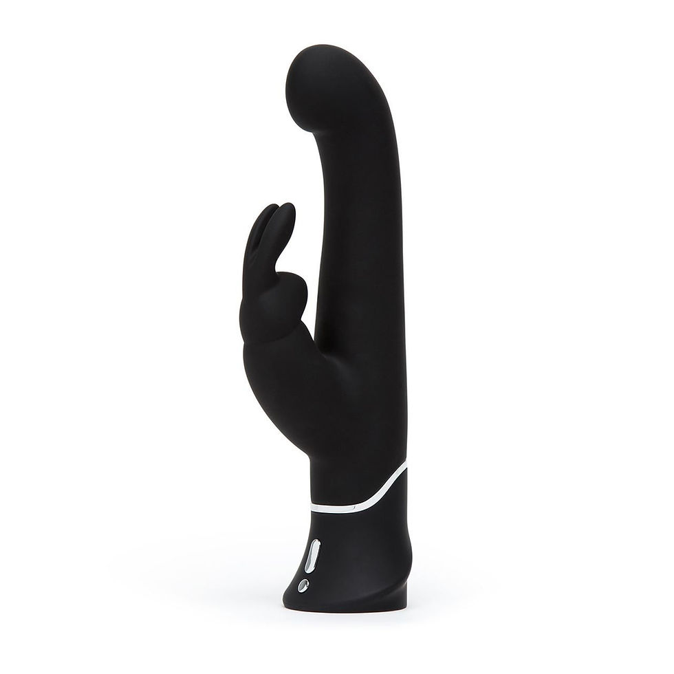 Thumbnail: Happy Rabbit Realistic G-Spot Stroker Thrusting Triple Curve Rabbit Vibrator