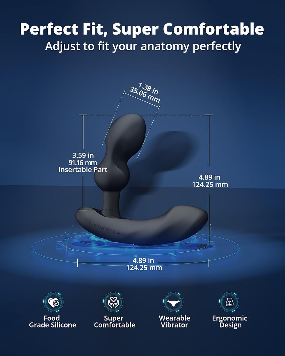 Thumbnail: Lovense Edge 2 App Remote Controlled Dual Motor Vibrating Prostate Massager