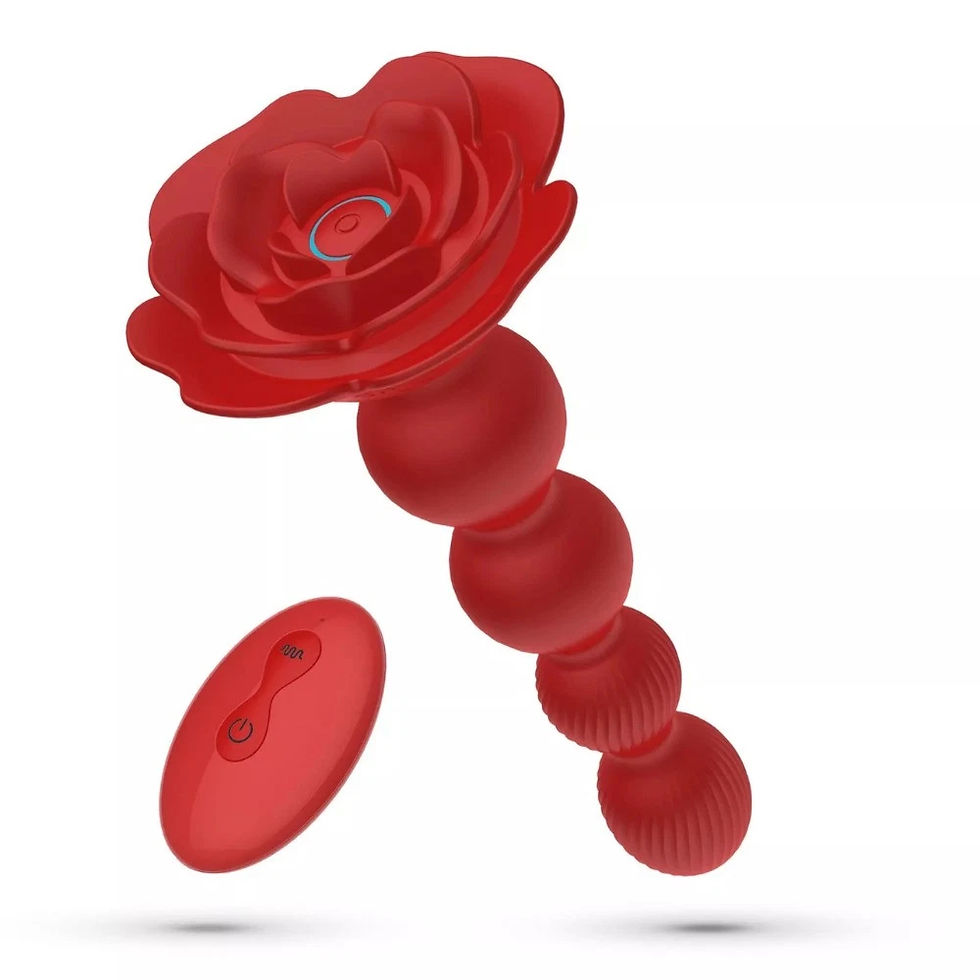 Thumbnail: Rosie Remote Control Vibrating Rotating Dildo Anal Prostate Massager