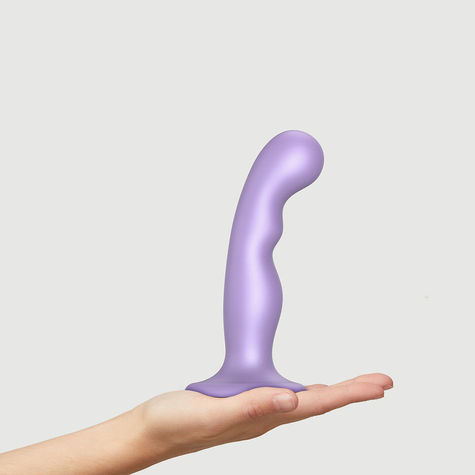 Thumbnail: Strap On Me Prostate P&G Spot Dildo Plug Black & Lilac