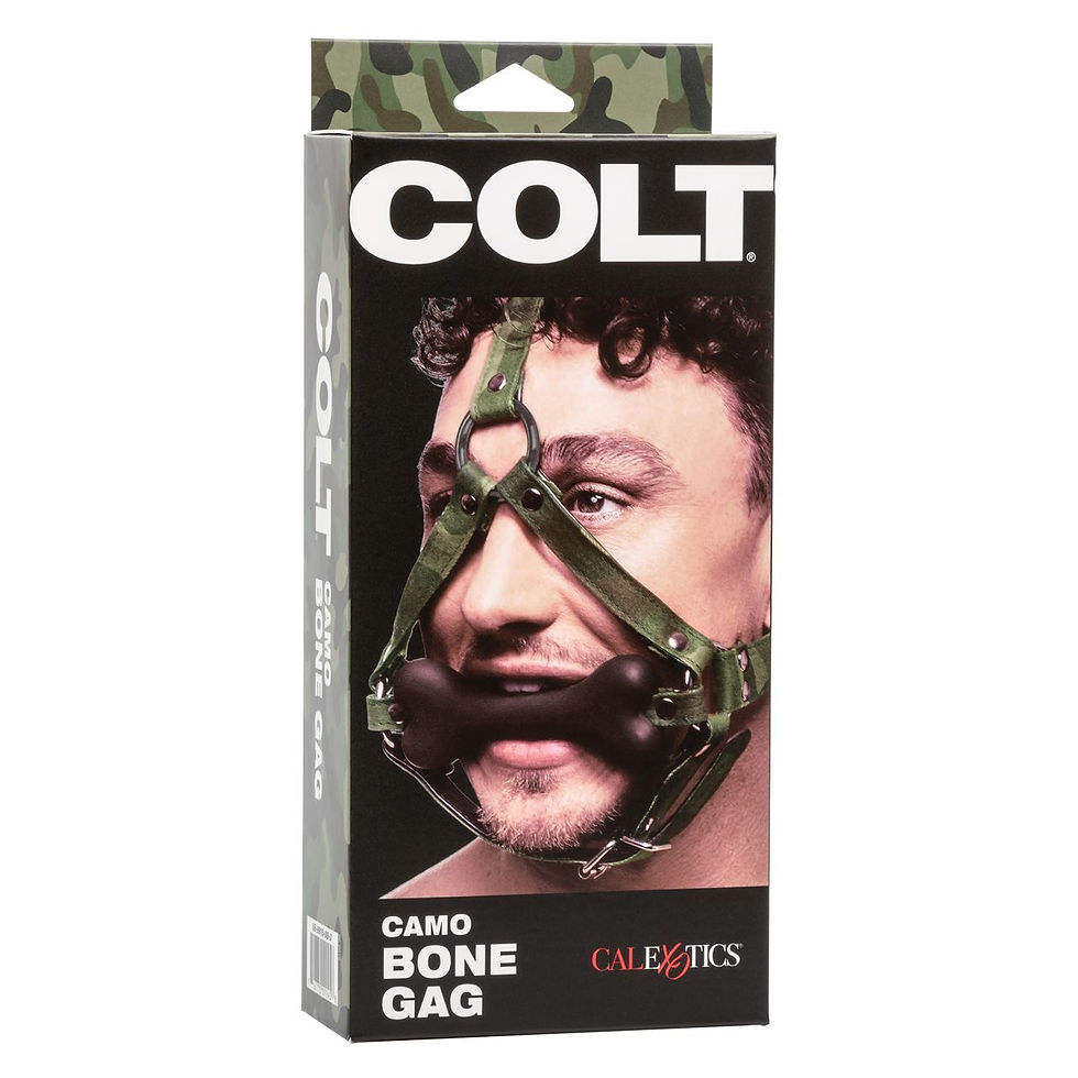 Thumbnail: Colt Camo Bone Gag Buckled Fetish Bondage