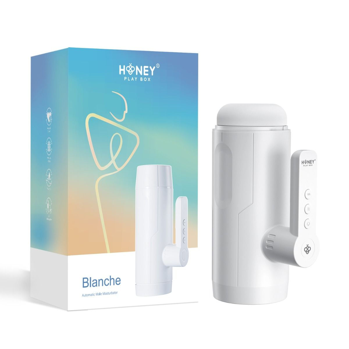 Honey Play Box Blanche Thrusting Blowjob Toy Automatic Male Masturbator