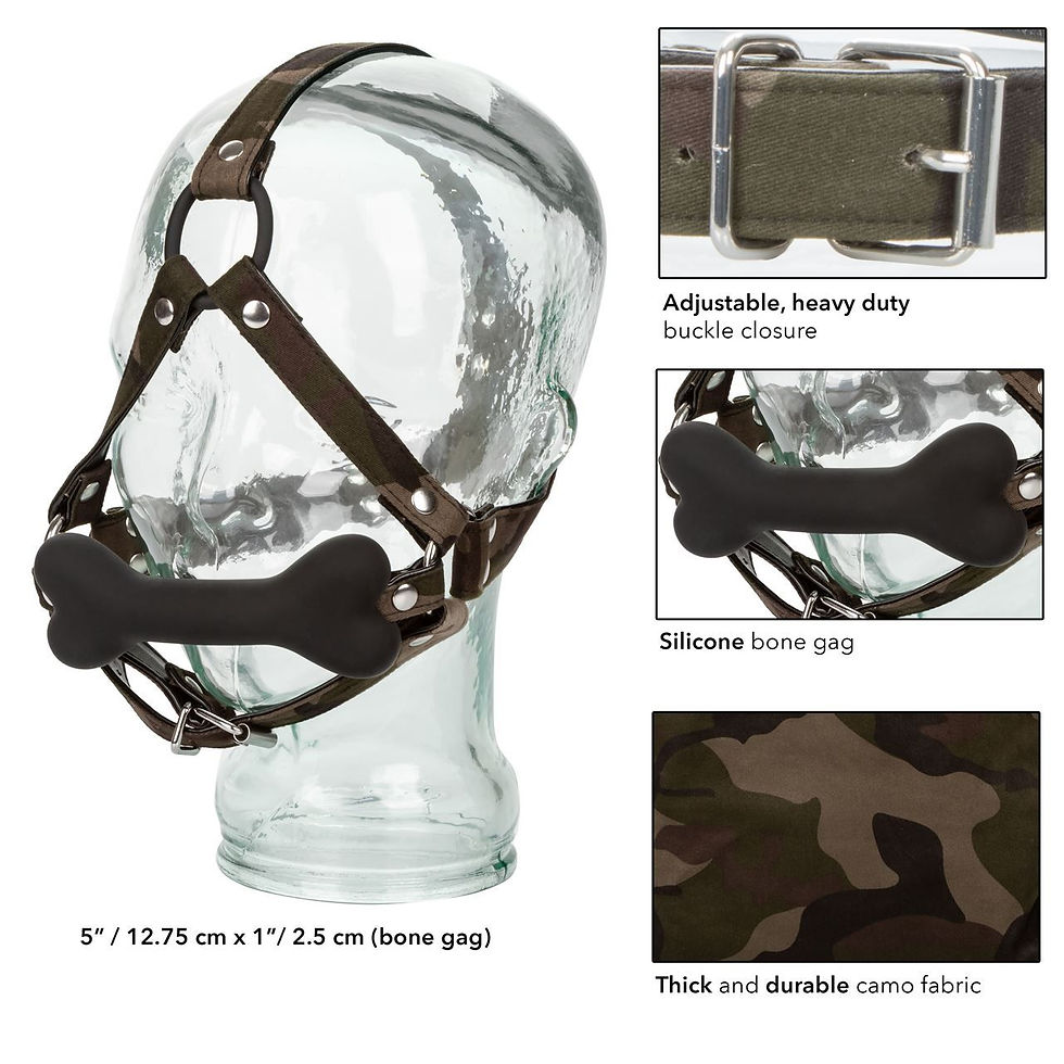 Thumbnail: Colt Camo Bone Gag Buckled Fetish Bondage