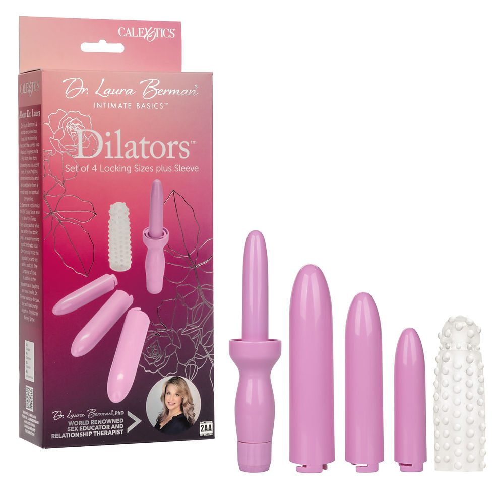 Thumbnail: CalExotics Dr Laura Berman Dilators Training Set Of 4 Locking Sizes Plus Sleeve