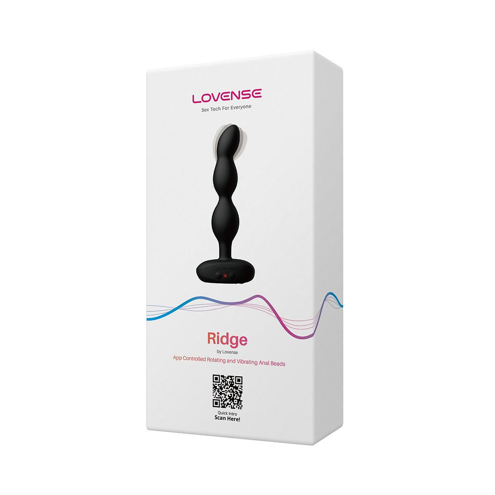 Thumbnail: Lovense Ridge App-controlled Vibrating And Rotating Anal Beads Butt Plug