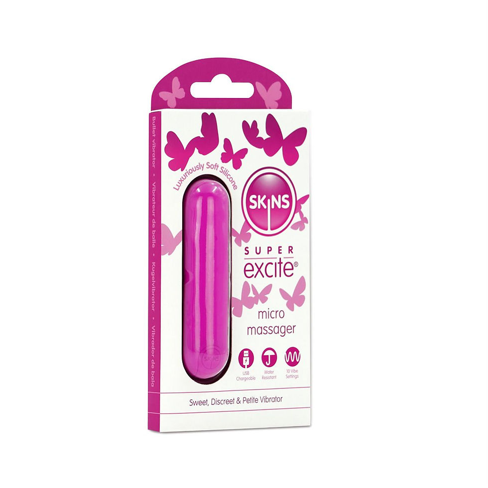 Thumbnail: Skins Super Excite Rechargeable Pink Bullet Mini Vibrator