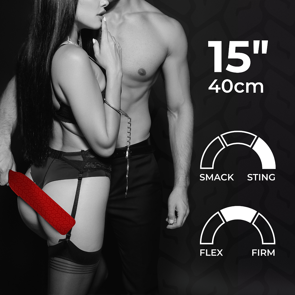 Thumbnail: Sei Mio Tyre Textured Spanking Paddle