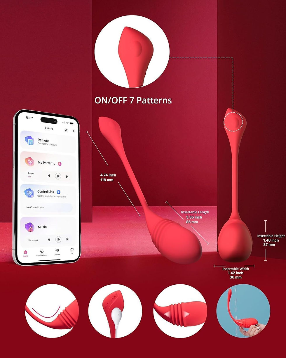 Thumbnail: Lovense Vulse App Controlled Hands-Free Thrusting G Spot Vibrator Love Egg