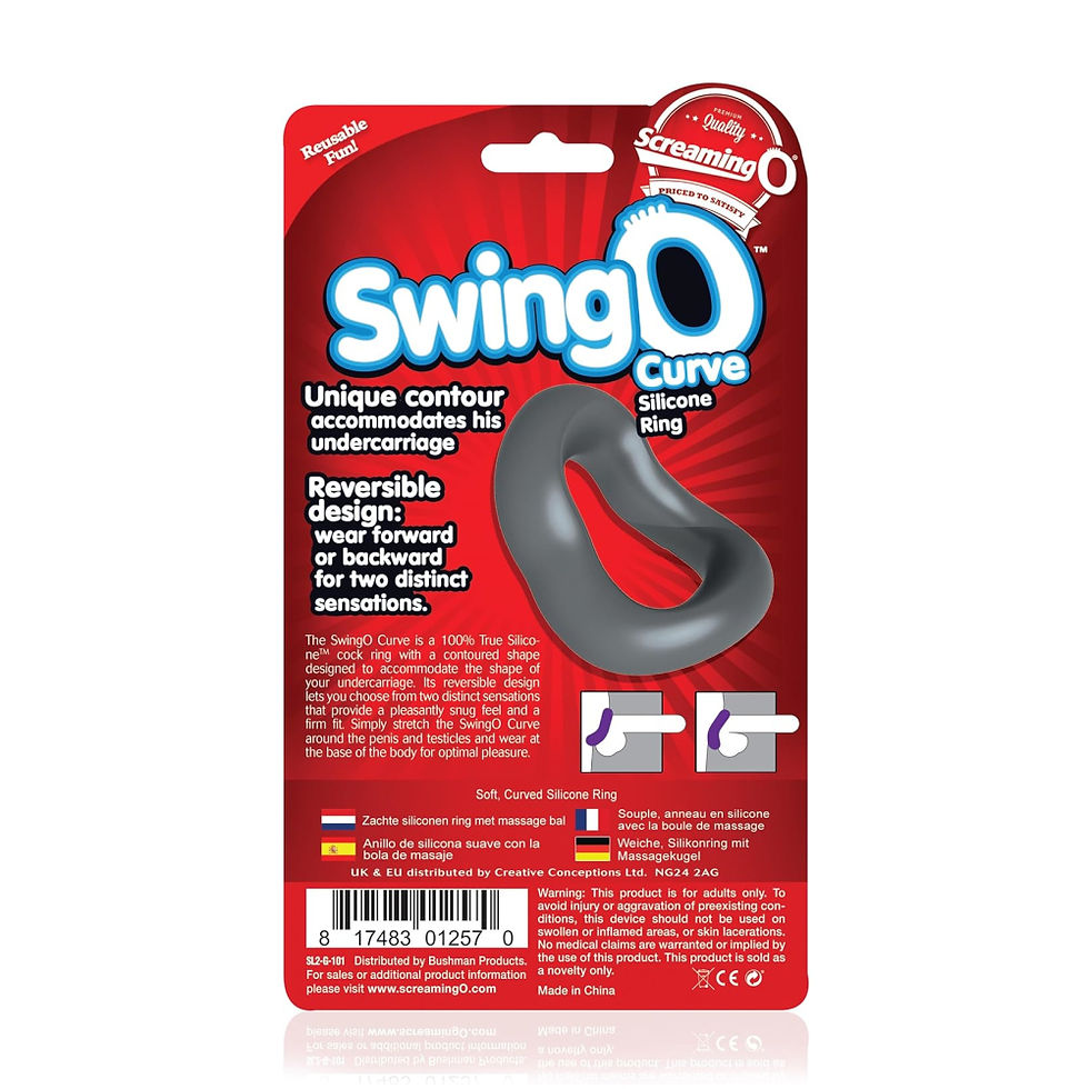 Thumbnail: Screaming O Swingo Curved Silicone Cock Ring