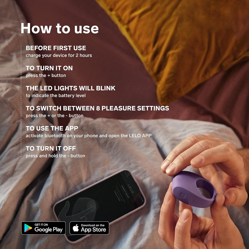 Thumbnail: Lelo Tor 3 App Controlled Vibrating Penis Cock Ring For Couples