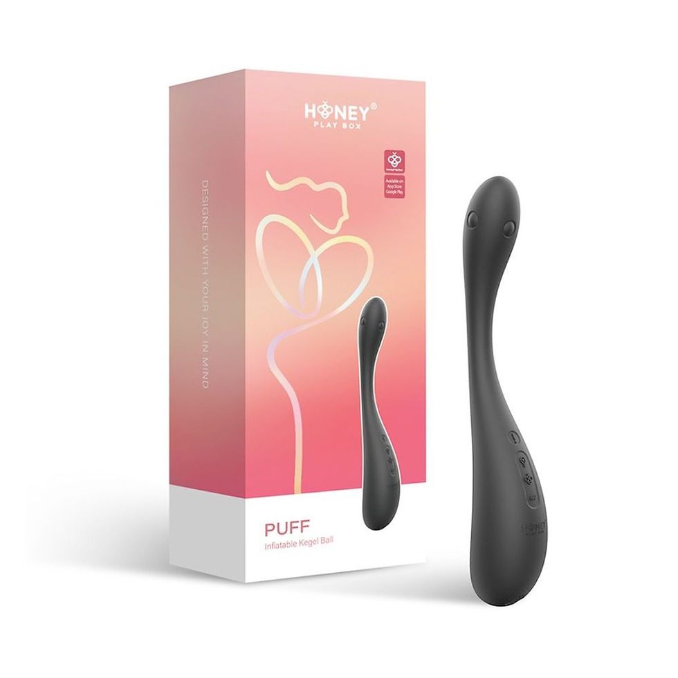 Honey Play Box Aira Puff App-Controlled Inflatable Kegel Ball Vibrator