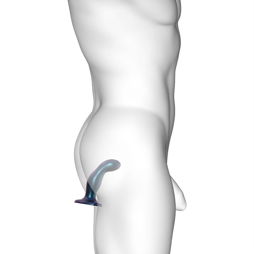 Thumbnail: Strap On Me Dildo Plug Snaky Metallic Blue