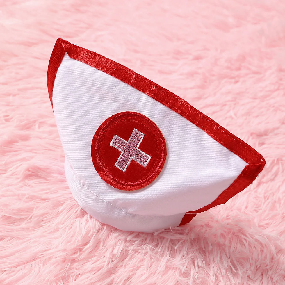 Thumbnail: Fantasy Hottie Sexy Nurse Costume Erotic Lace Lingerie Set