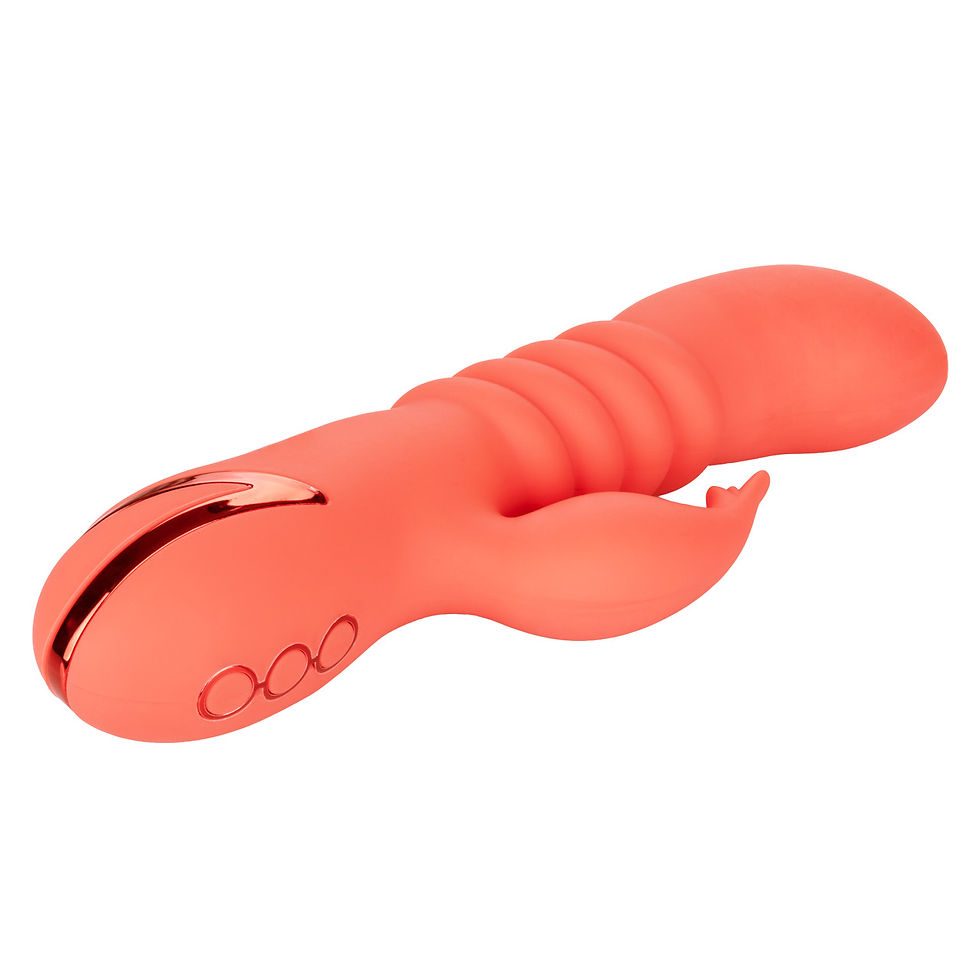 Thumbnail: CalExotics California Dreaming Oranage County Cutie Thrusting Rabbit Vibrator