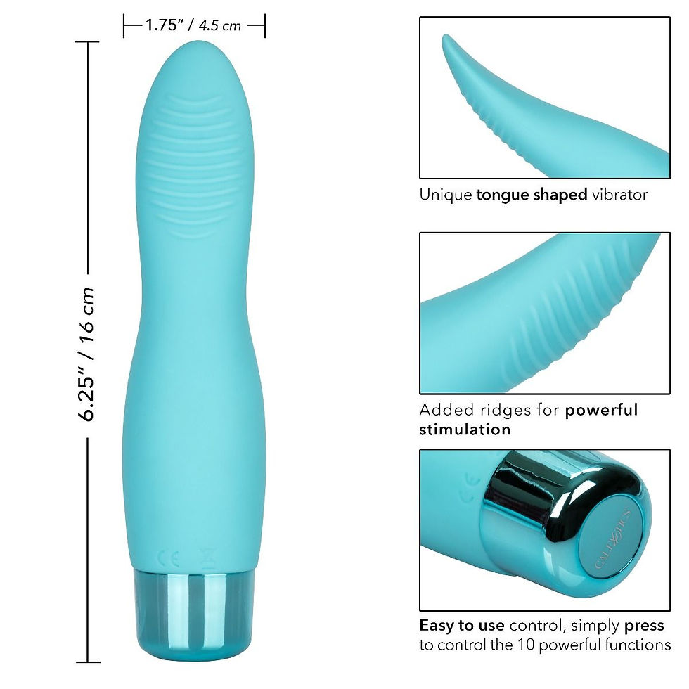 Thumbnail: CalExotics Eden Flicker Silicone Clitoral Vibrator Stimulator