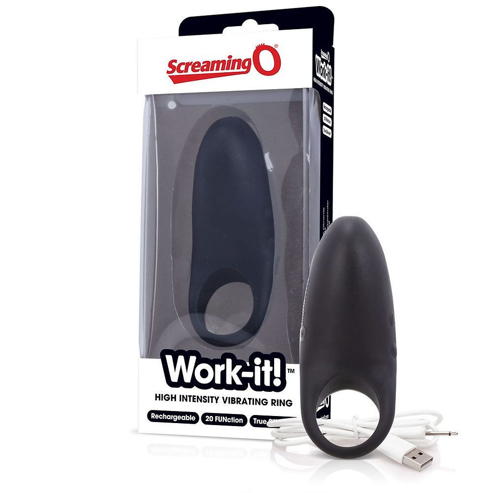 Thumbnail: Screaming O Charged Work-it! Rechargeable Vibrating Cock Ring