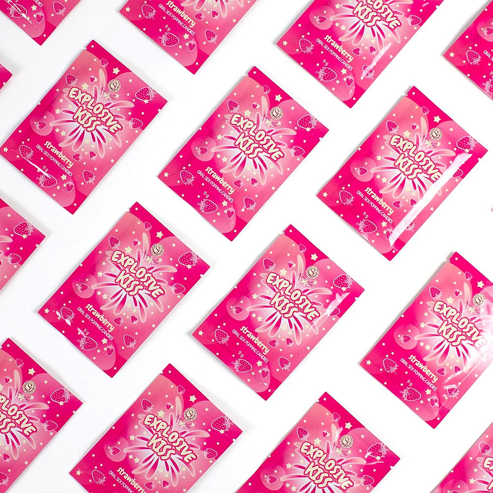Thumbnail: Secret Play Explosive Kiss Popping Candies Watermelon Strawberry Mint Flavour