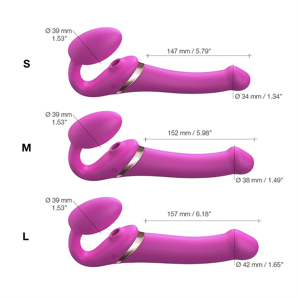 Thumbnail: Strap On Me Multi Orgasm Remote Control Bendable 3 Motor Vibrating Strap On
