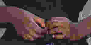 Fiddling hands