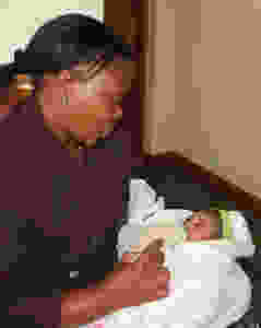 Woman with baby