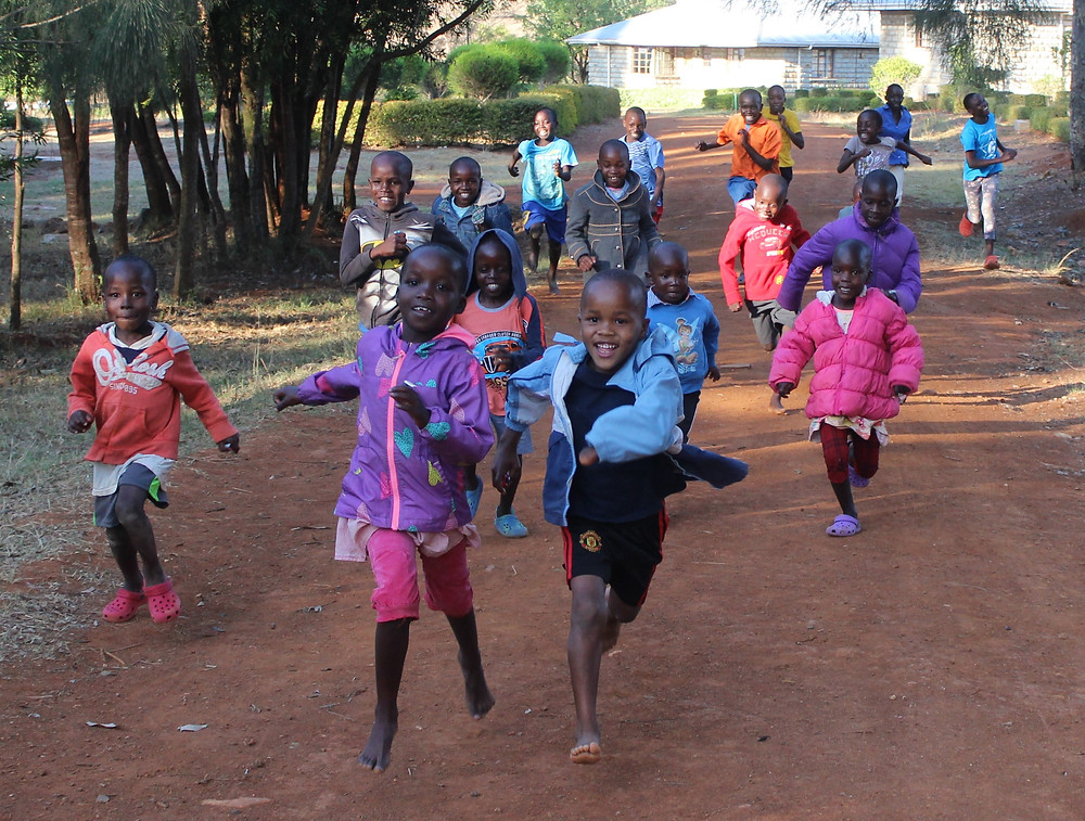 Group of kids having fun