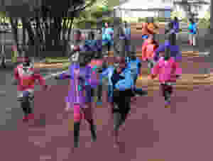 Group of kids having fun