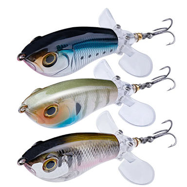 fishing lure whopper that makes noise with double blade