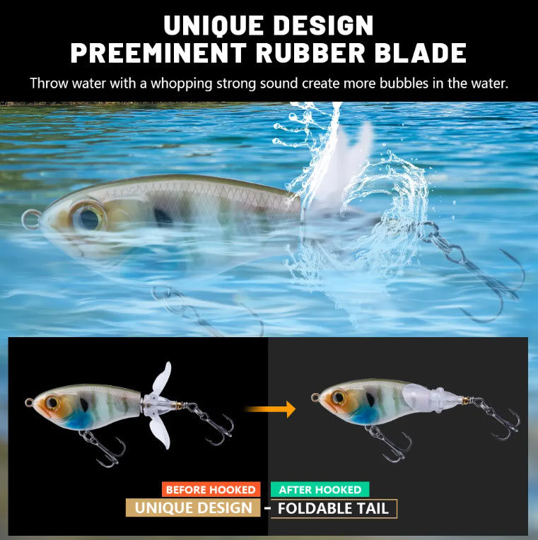 Thumbnail: whooper flopper with double blade how it moves