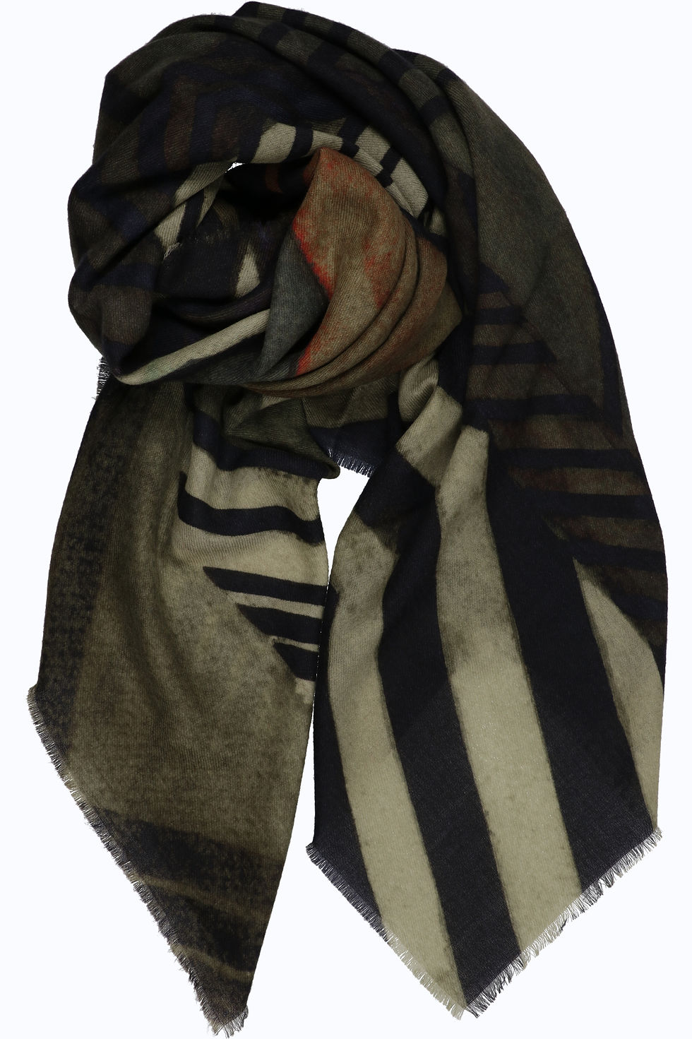 Forest Wool Twill Wrap