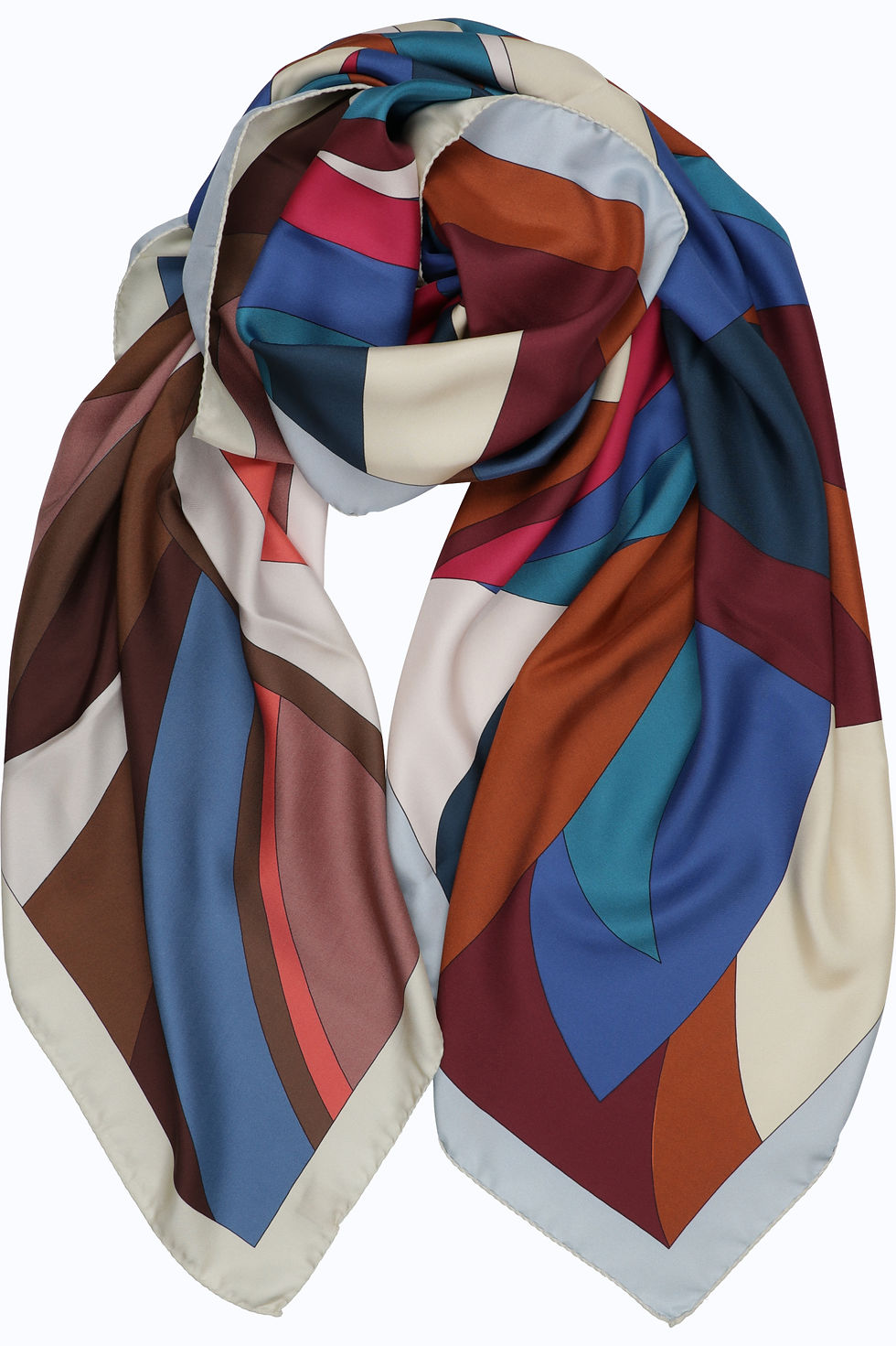 Thumbnail: Steel Como Silk Square Scarf