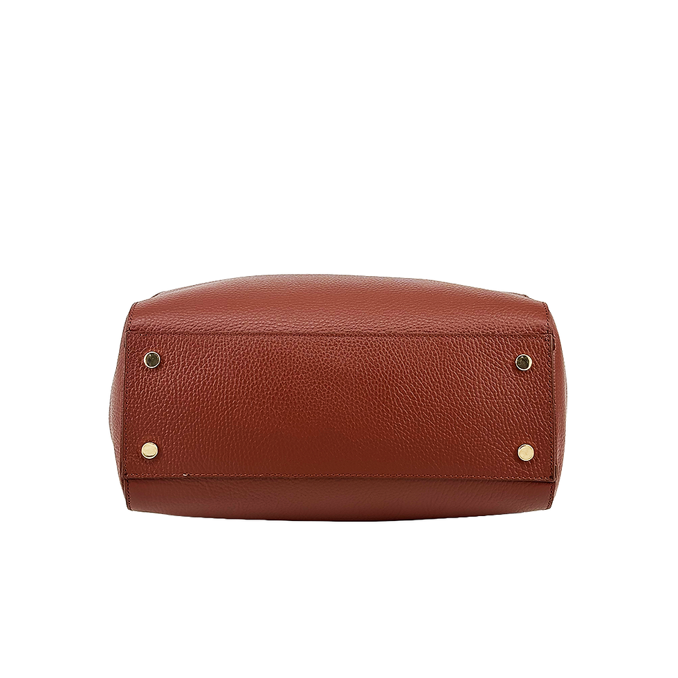 Thumbnail: Chestnut Calfskin Dual-Handle Tote