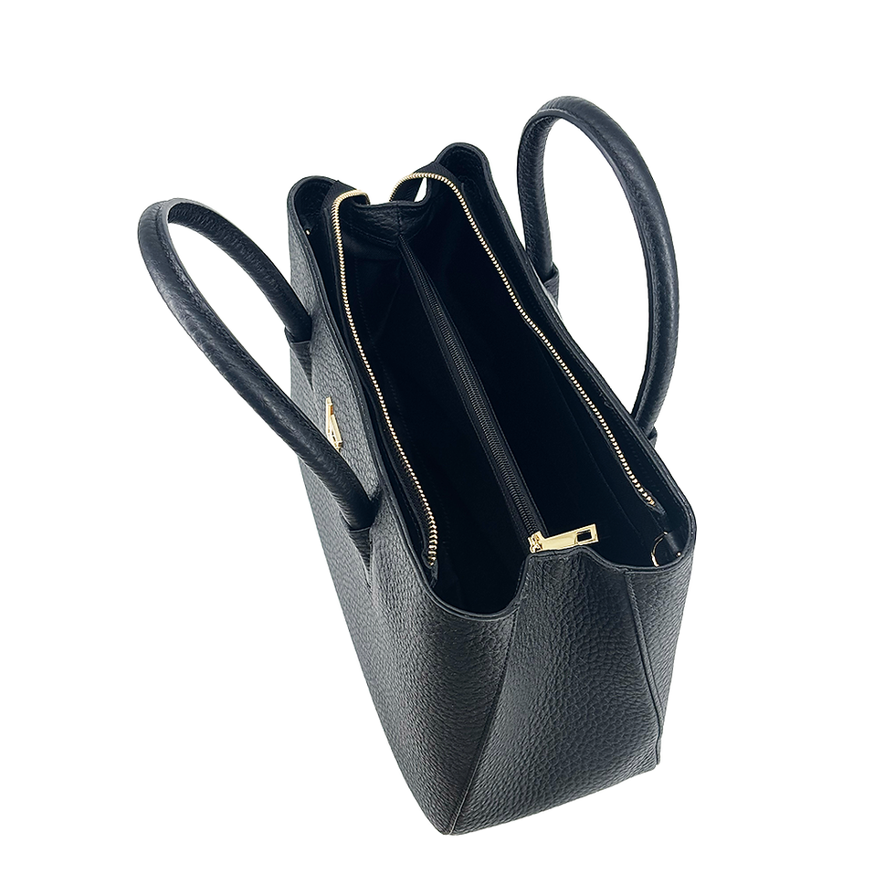 Thumbnail: Ebony Calfskin Rolled-Handle Tote