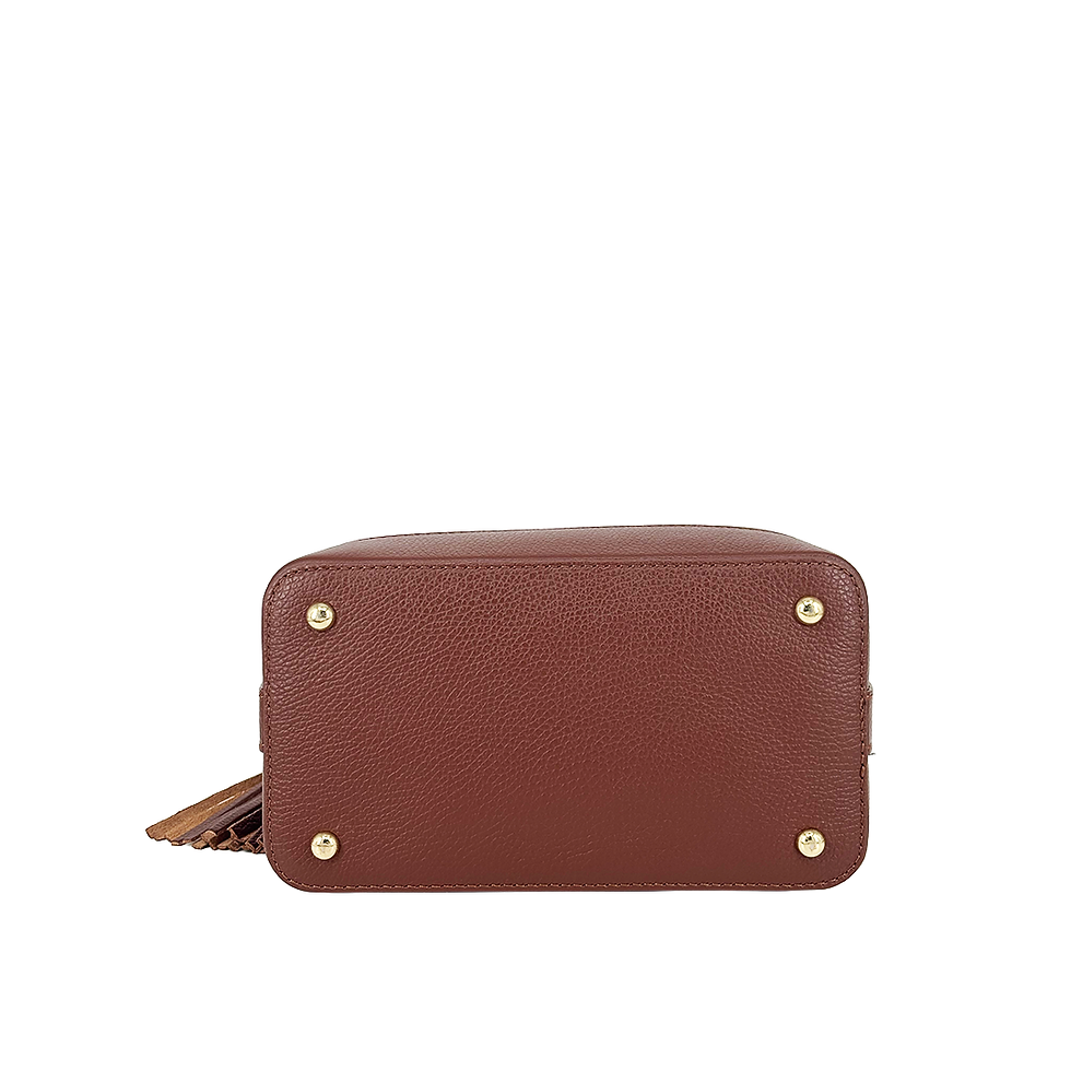 Thumbnail: Chestnut Calfskin Arched-Handle Satchel