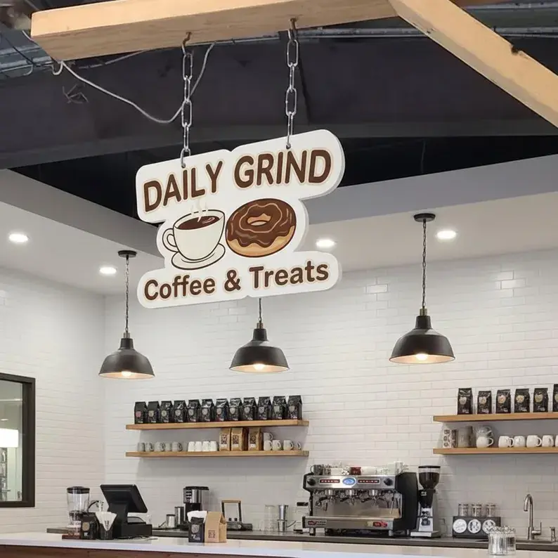 Thumbnail: Custom Contour Cut Business Sign
