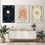 Miniature : Ensemble de 3 toiles de Tarot, Soleil, Lune et Étoiles