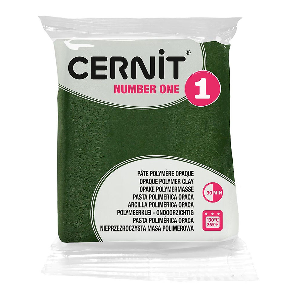 Cernit Polymer Clay Number One 56g – Olive
