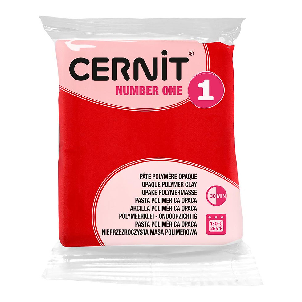 Cernit Polymer Clay Number One – Red (56g)