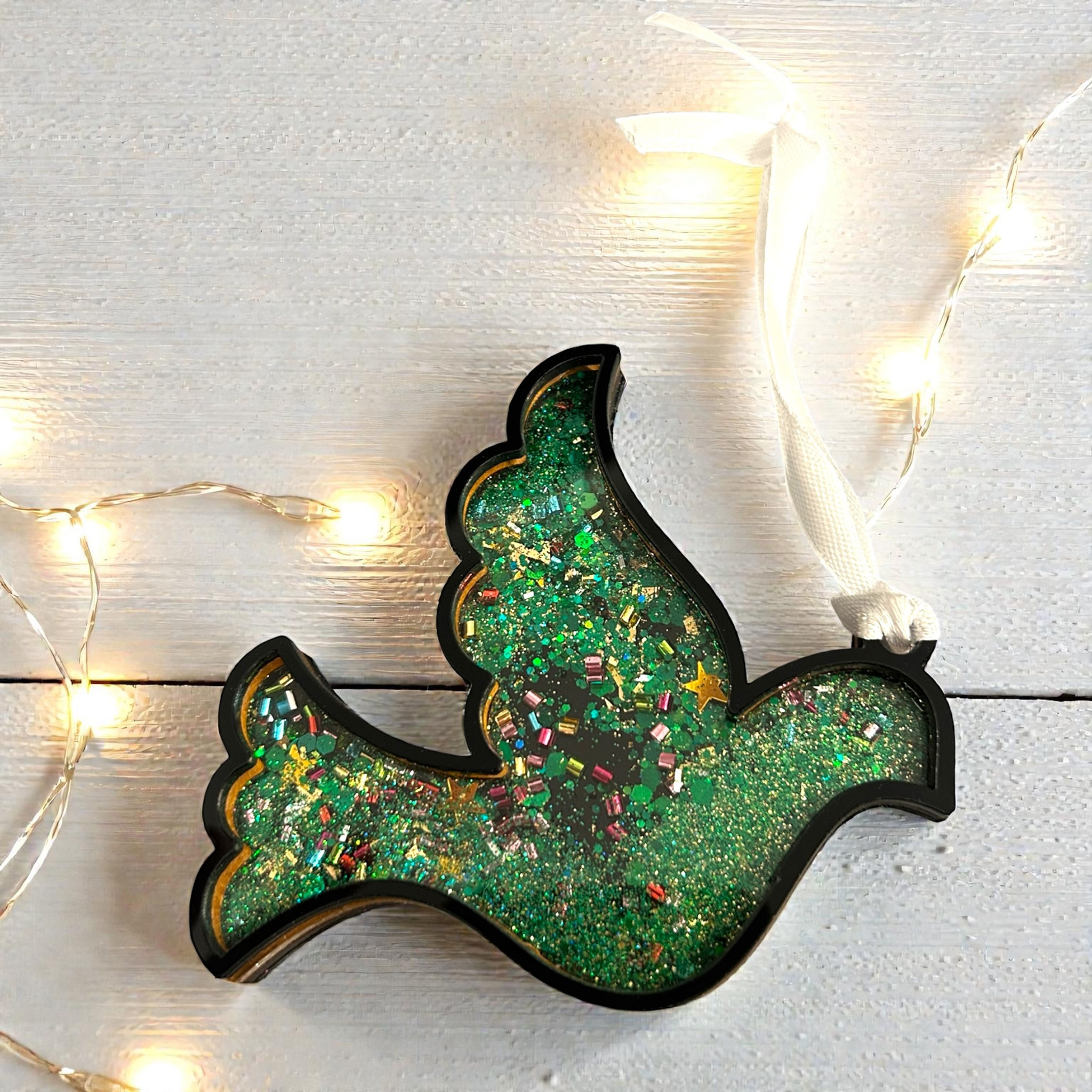 Christmas Bird Shaker Ornament