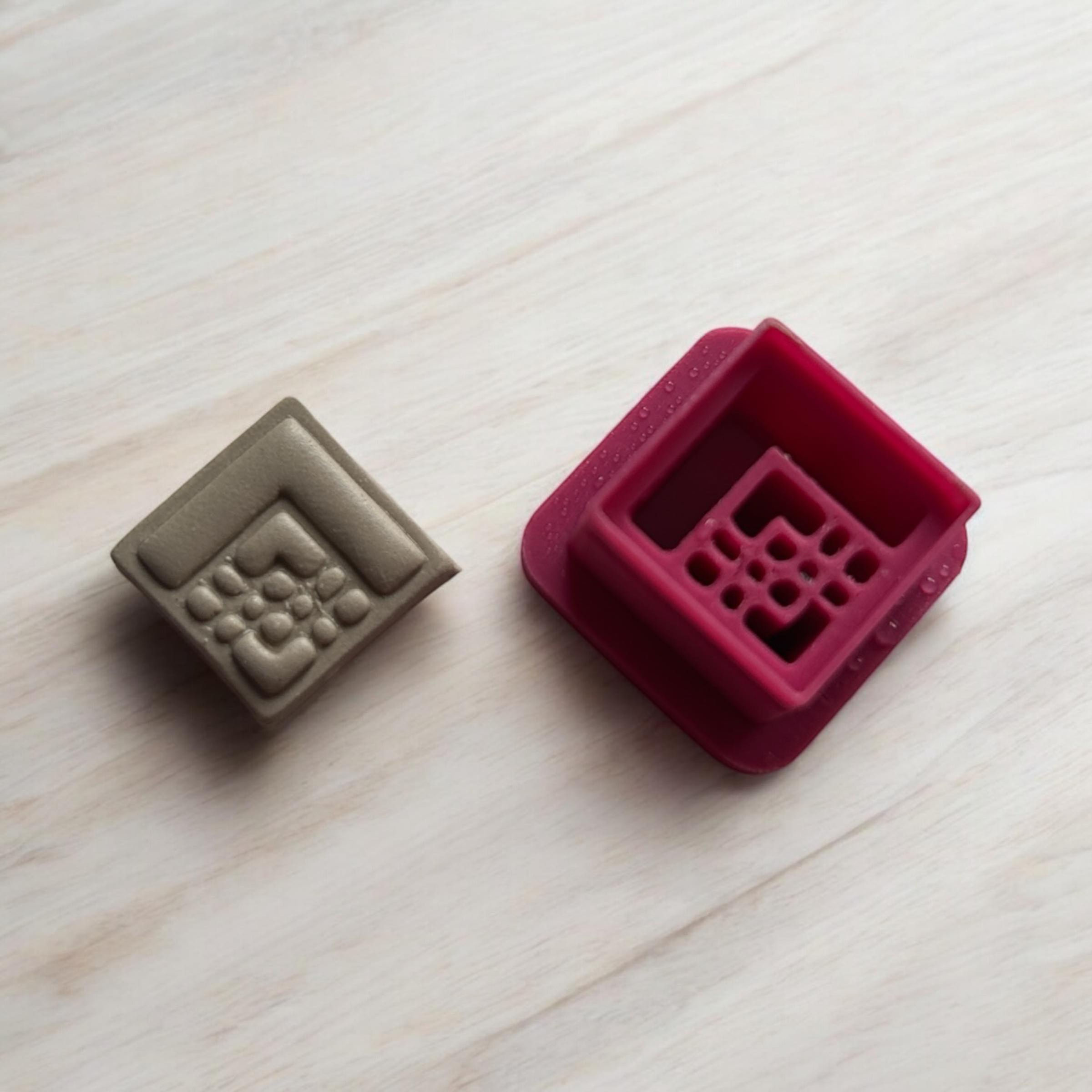 Art Deco Square 2 Clay Cutter